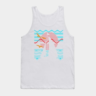 Linear Abstract Sailing Tank Top